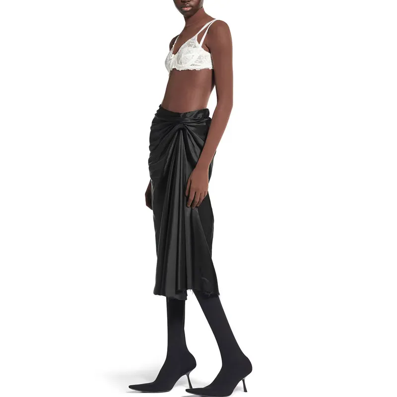 Balenciaga Satin Midi Dress-2