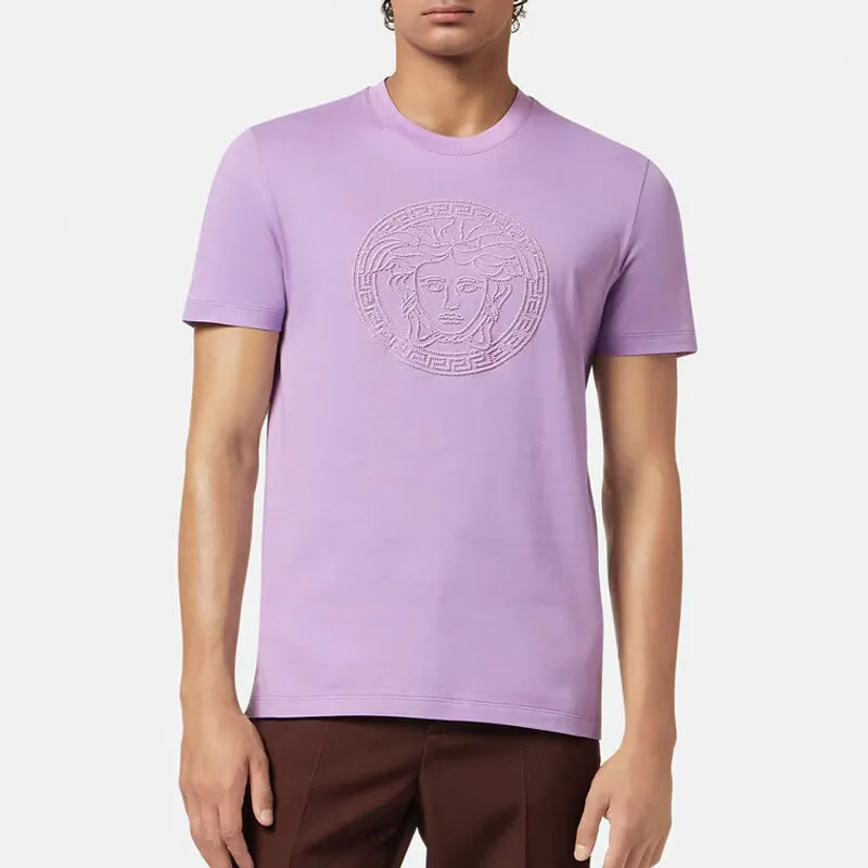 VERSACE T Shirts Men Purple-2