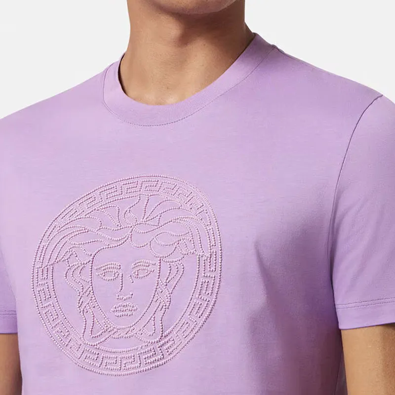 VERSACE T Shirts Men Purple-4