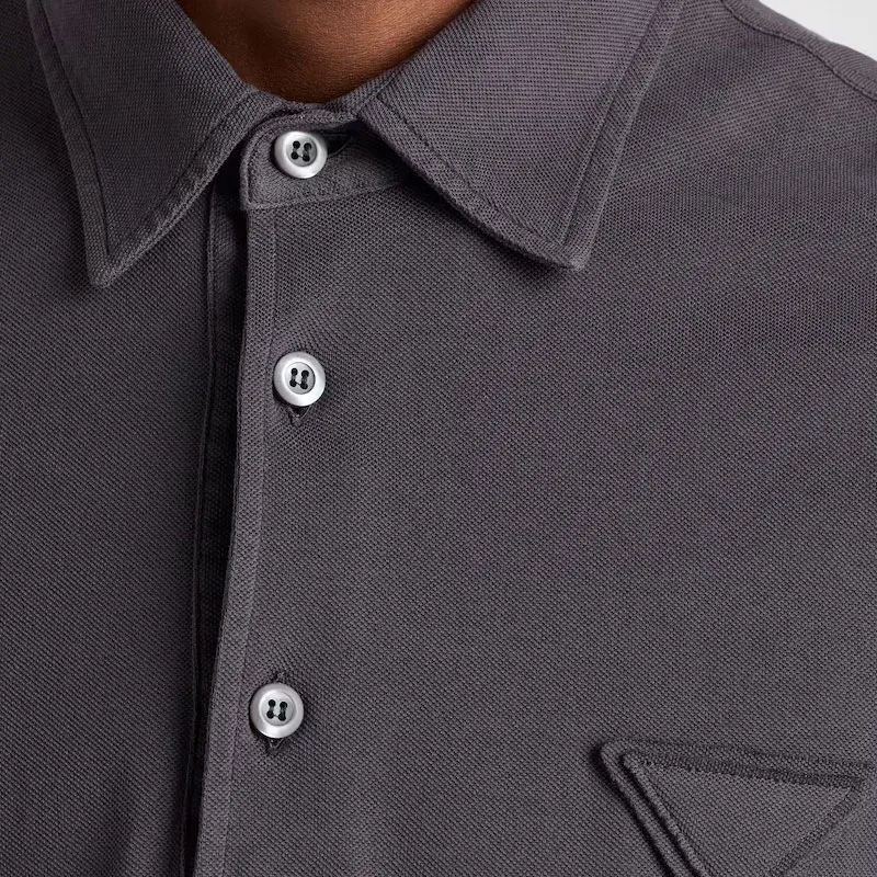 PRADA Piqué Polo Shirt-4