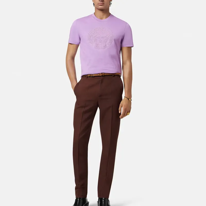 VERSACE T Shirts Men Purple-1