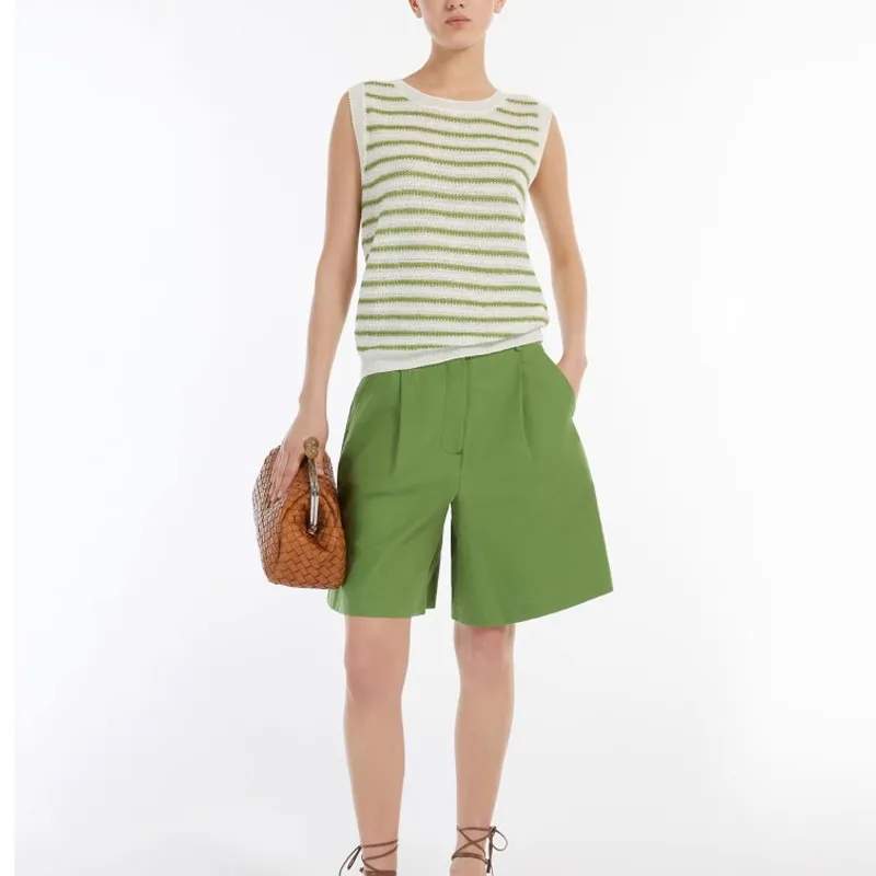 MaxMara Tank Tops Women's Green-3