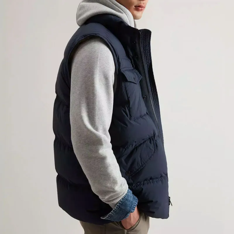 WOOLRICH Down Vest Men's Marine Blue-4