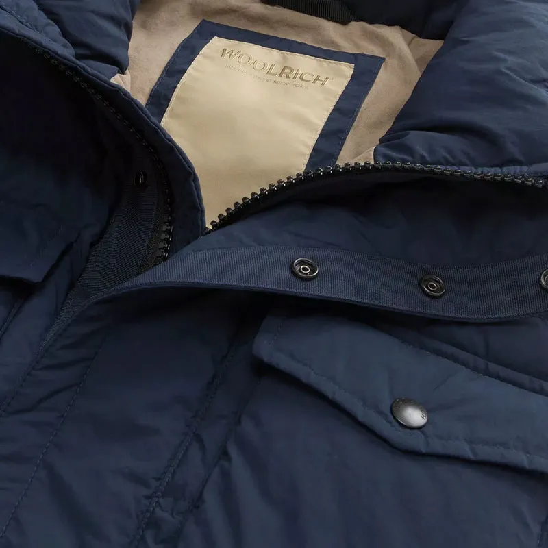 WOOLRICH Down Vest Men's Marine Blue-5