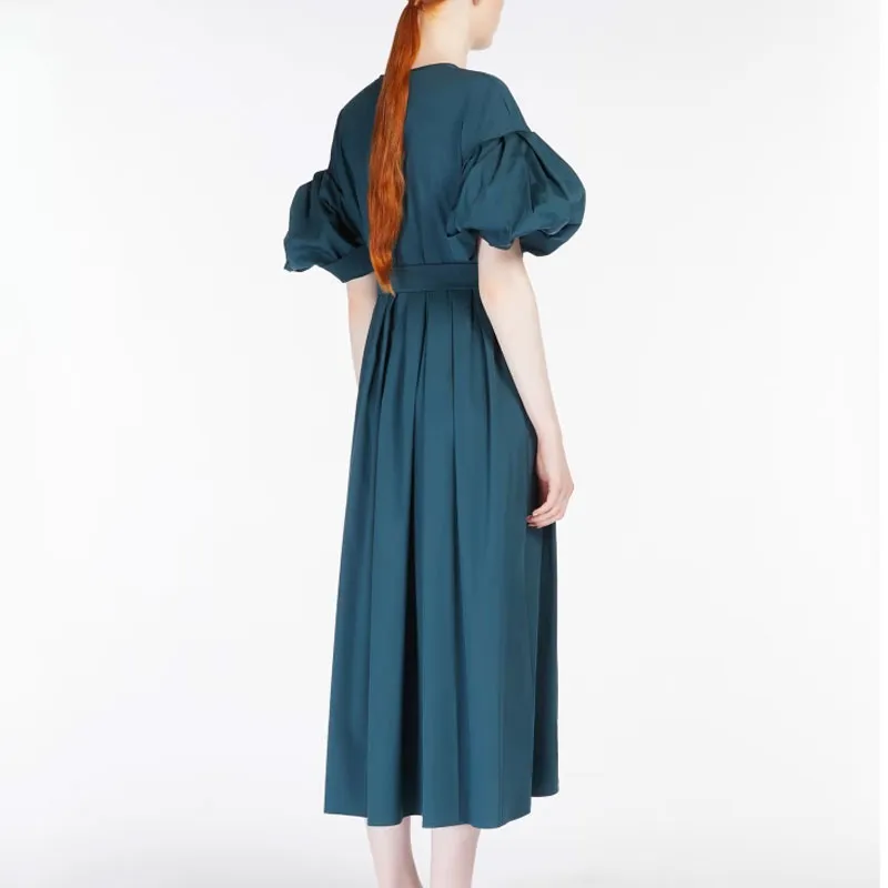 MaxMara SS25 Short Sleeved Dress Women's Green-2