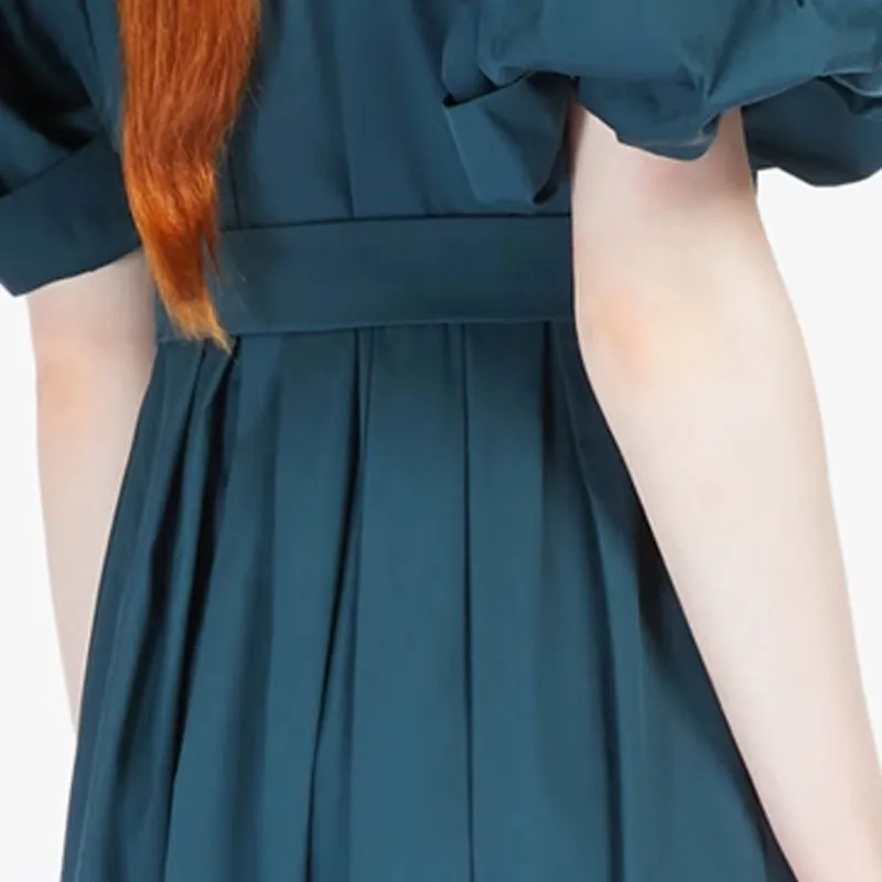 MaxMara SS25 Short Sleeved Dress Women's Green-4