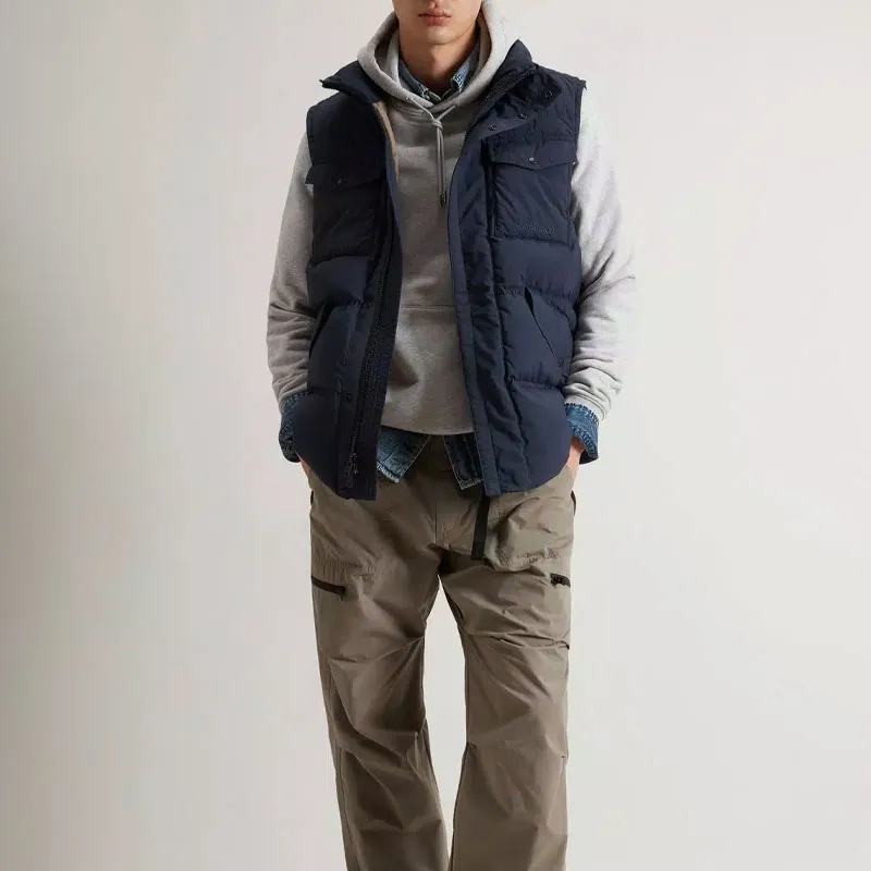 WOOLRICH Down Vest Men's Marine Blue-2