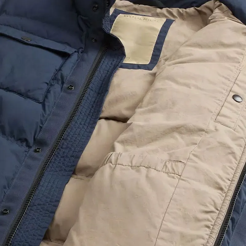 WOOLRICH Down Vest Men's Marine Blue-8