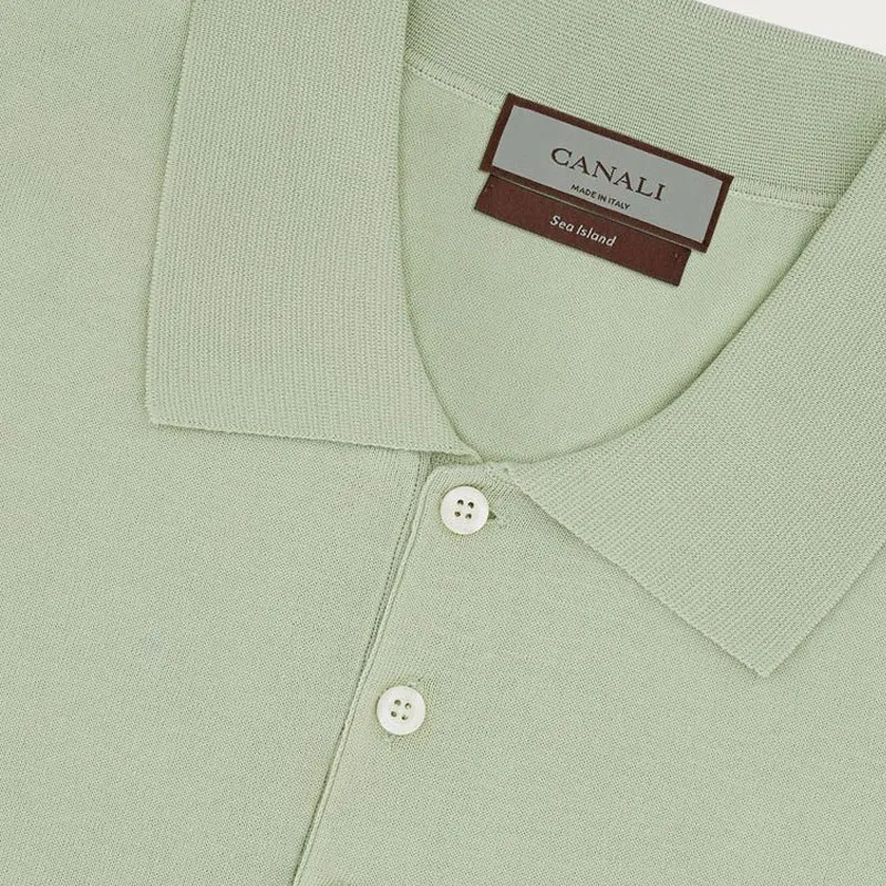 Canali Polo Shirts Men Green-4