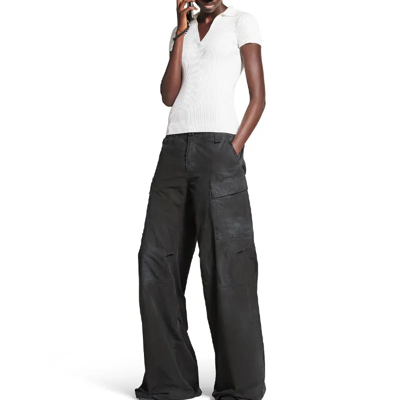 Balenciaga Polo Shirt Slim Fit Women's White-1