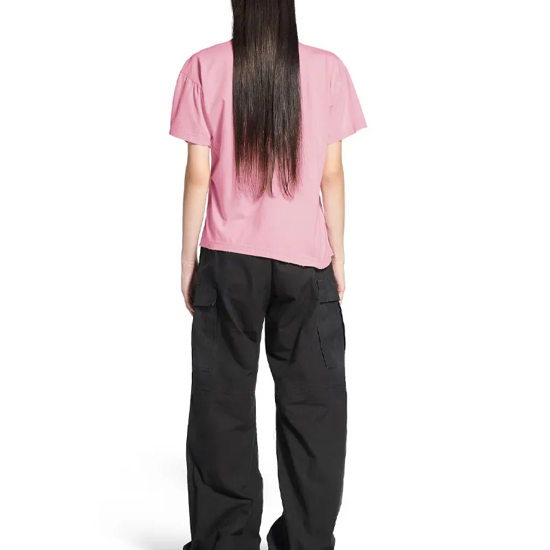 Balenciaga T Shirt Loose Fit Unisex Pink-5