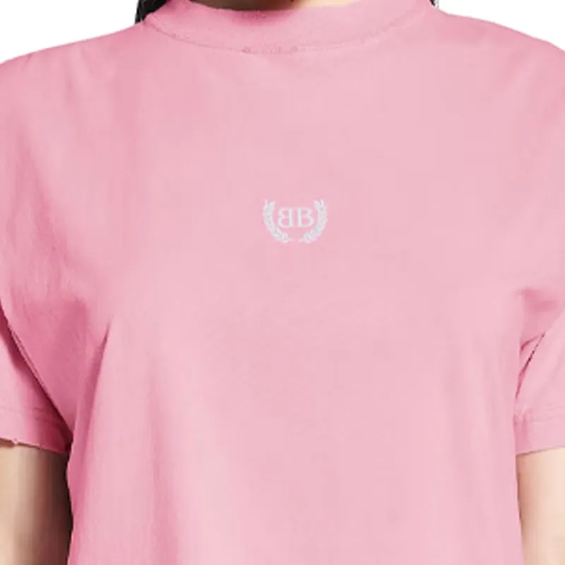 Balenciaga T Shirt Loose Fit Unisex Pink-9