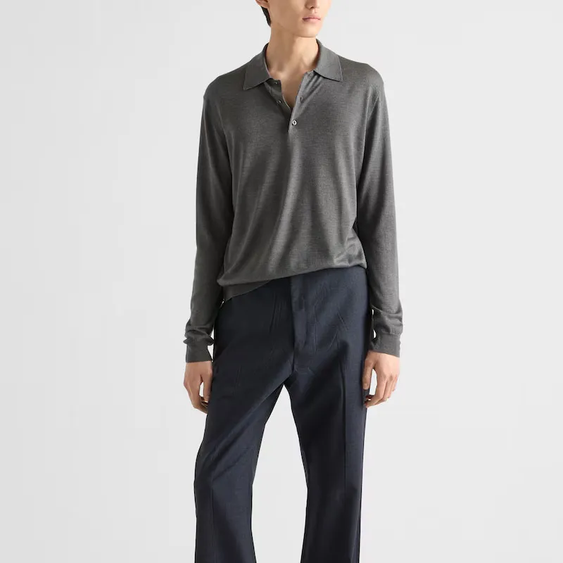 PRADA Cashmere blend Polo Shirt-1