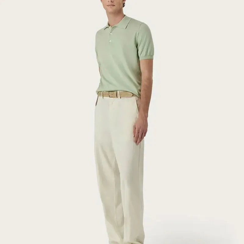 Canali Polo Shirts Men Green-3