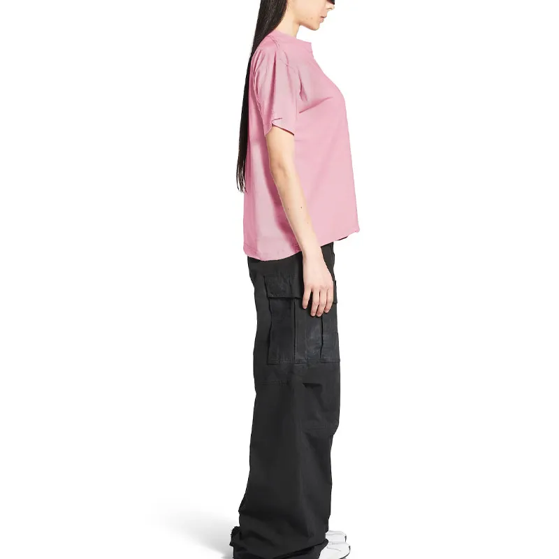 Balenciaga T Shirt Loose Fit Unisex Pink-7