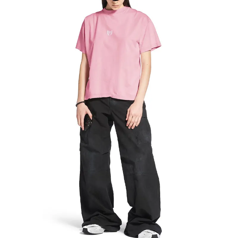 Balenciaga T Shirt Loose Fit Unisex Pink-2