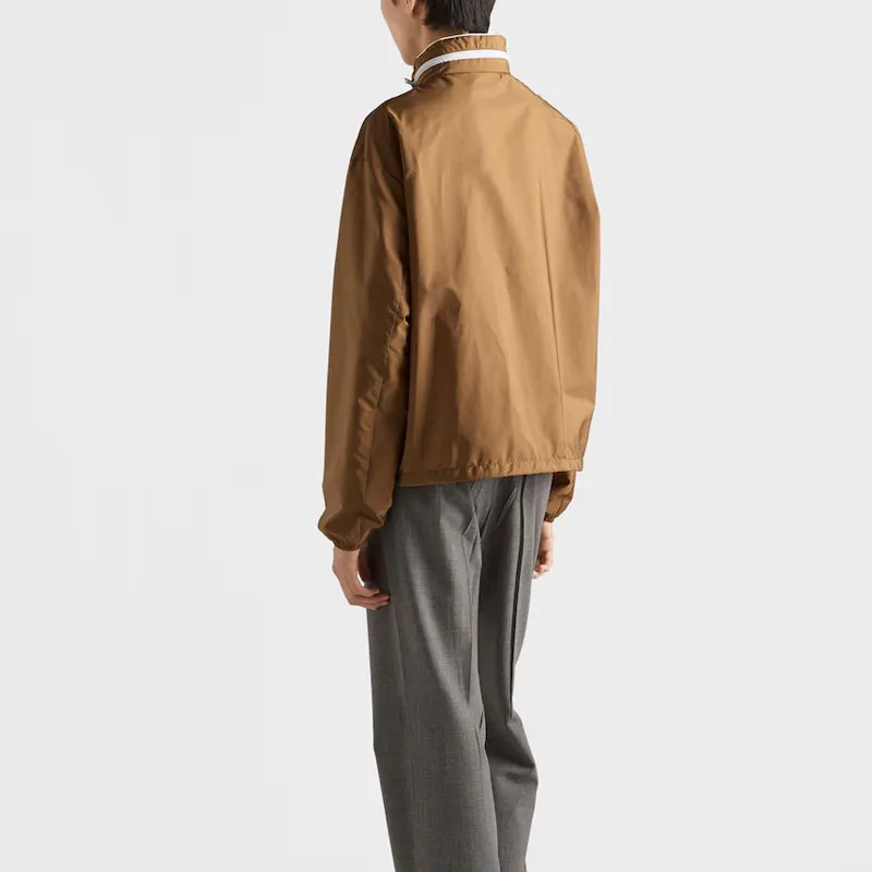 PRADA Re Nylon Jackets & Coats Men's Brown-2