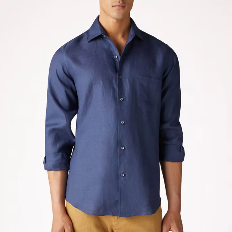 Loro Piana Shirt Men's Marine Blue-2