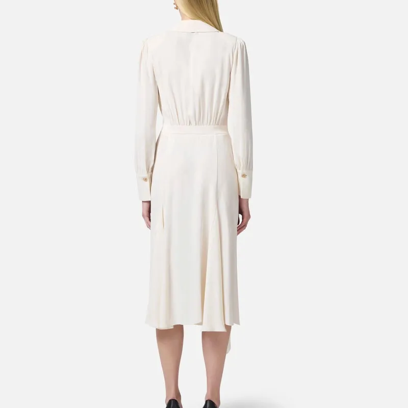 Elisabetta Franchi Asymmetric Pleated Dress-2