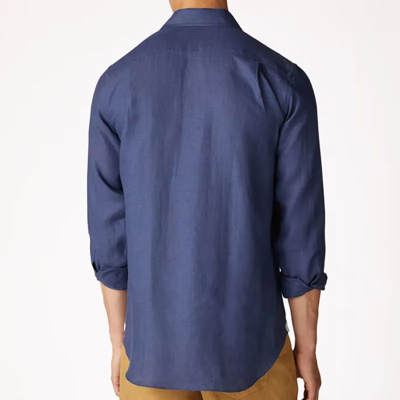 Loro Piana Shirt Men's Marine Blue-4