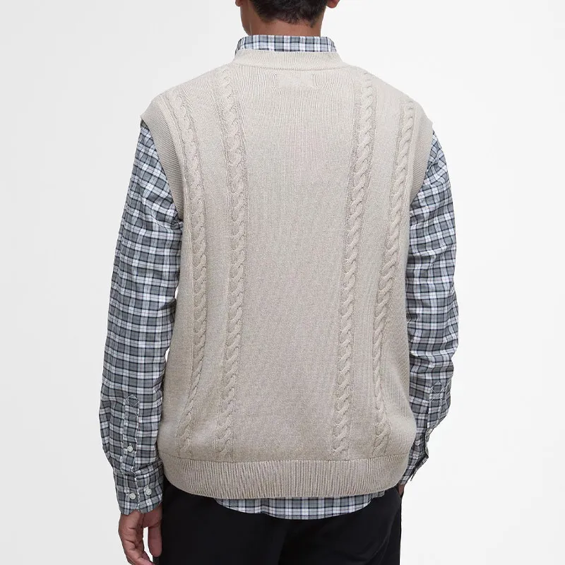 BARBOUR Tank Top Men's Washed Stone Color-2