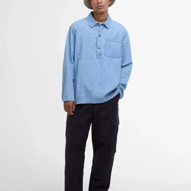 BARBOUR Shirts Men Blue-1