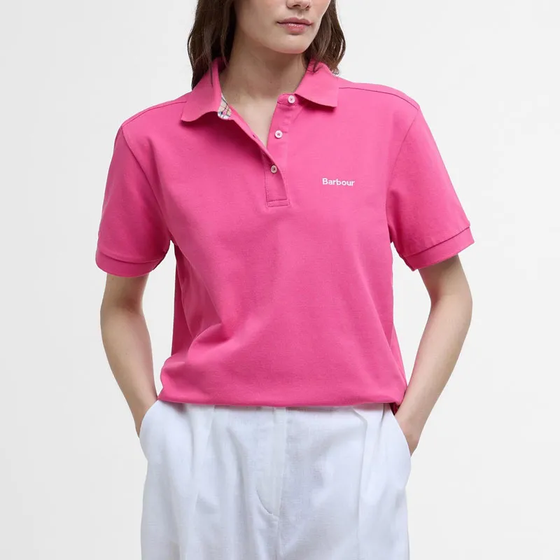 BARBOUR Polo Shirt Women's Rose Pink-1