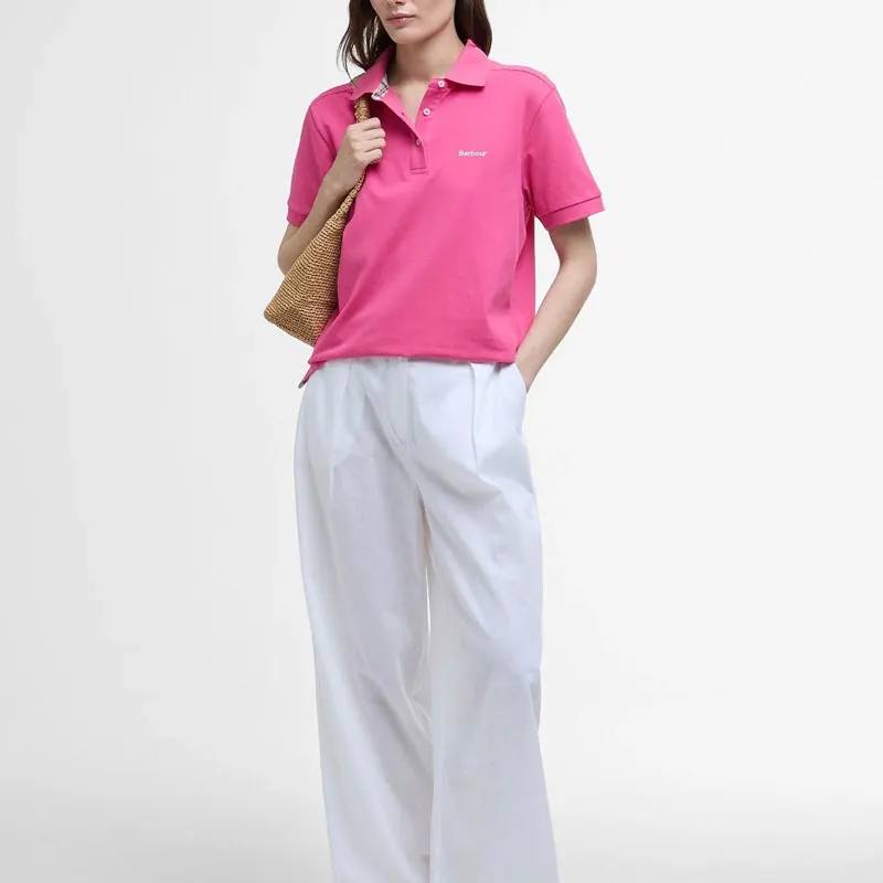 BARBOUR Polo Shirt Women's Rose Pink-2