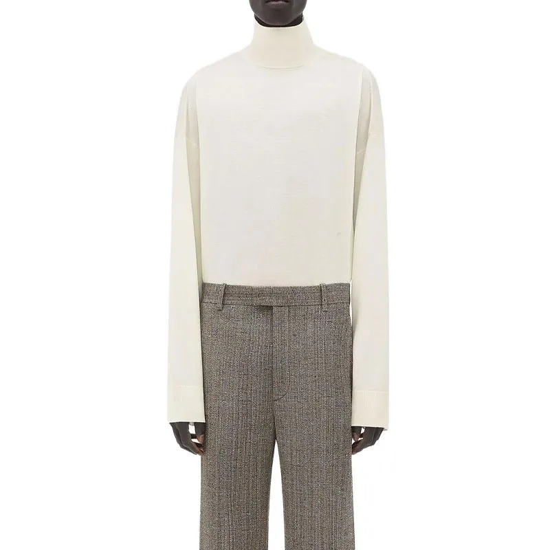 Bottega Veneta Logo Embroidered Turtleneck Jumper-3