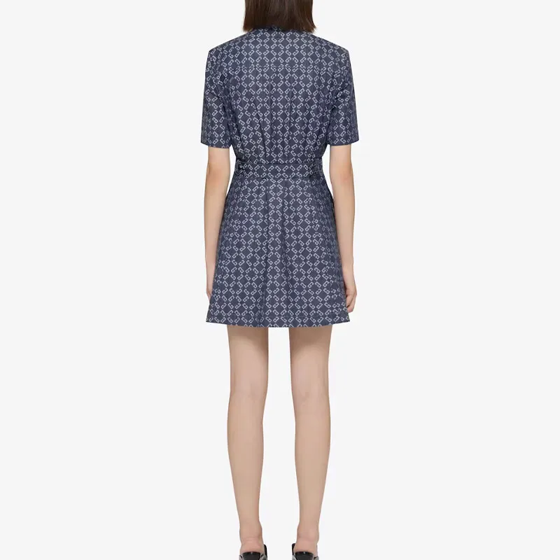 Givenchy Monogram 72 Denim Mini Dress-2