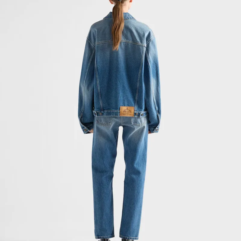 PRADA Button Up Denim Jacket-2