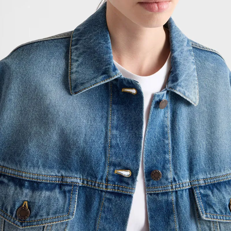 PRADA Button Up Denim Jacket-4