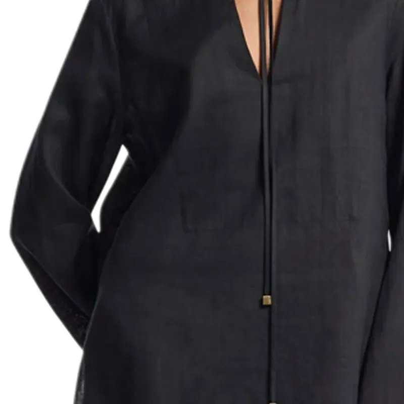 MICHAEL KORS Split neck Blouse-3