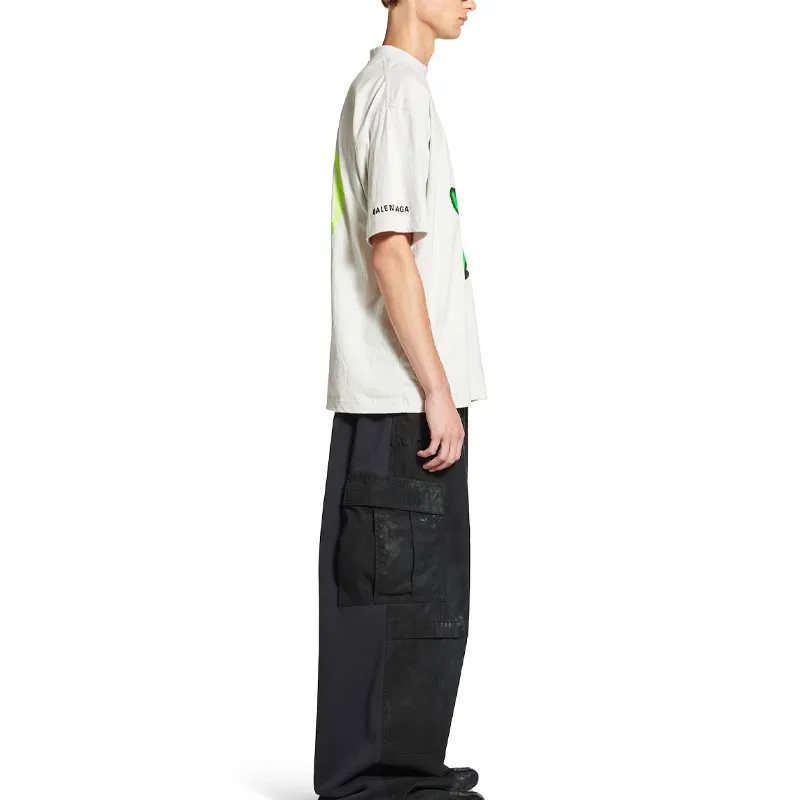 Balenciaga T Shirt Regular Fit Men's White-4