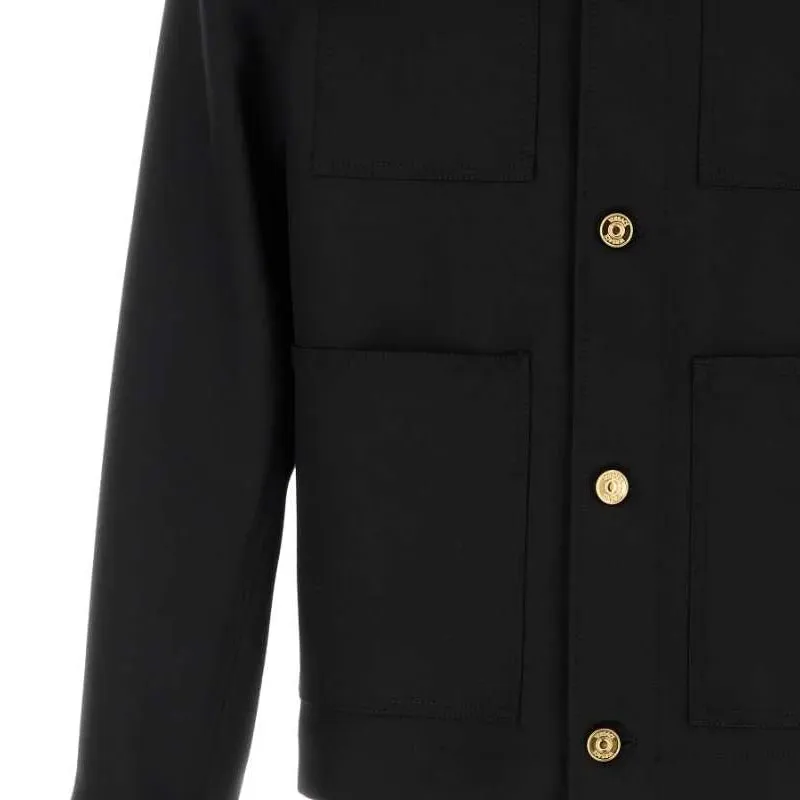 VERSACE Medusa Plaque Button Up Jacket-3