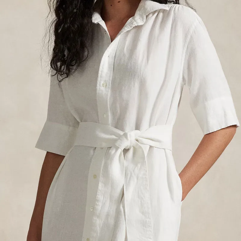 Polo Ralph Lauren Belted Midi Shirt Dress-3