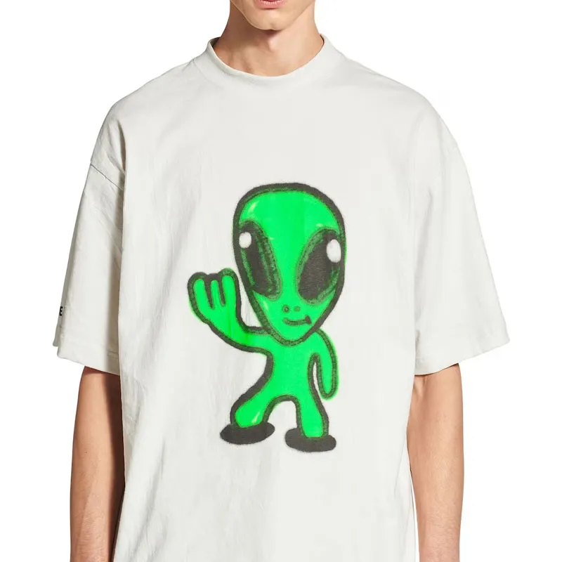 Balenciaga T Shirt Regular Fit Men's White-5