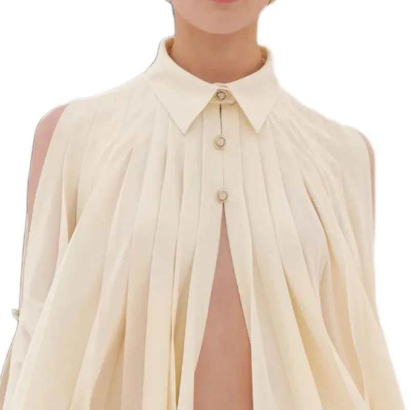CHANEL 25S Spring Summer Collection Shirt Women's Light Yellow-3