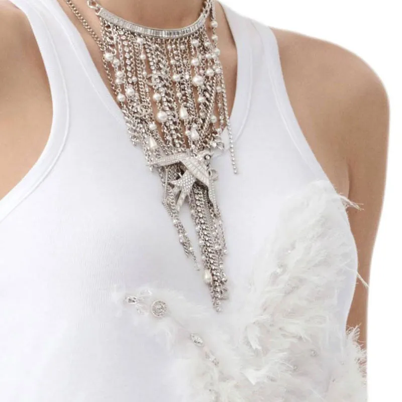 CHANEL 25S Tank Top Women's White-3
