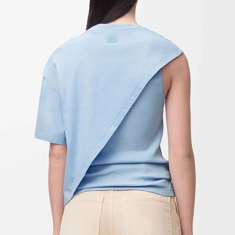 LOEWE x Grateful Dead Paula's Ibiza Drop Shoulder Sleeve T Shirt Women's Blue-2