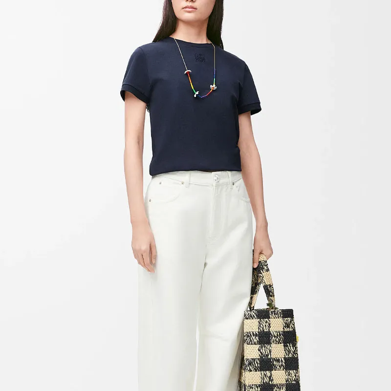 LOEWE Paula's Ibiza Regular T Shirt Women's Marine Blue-3