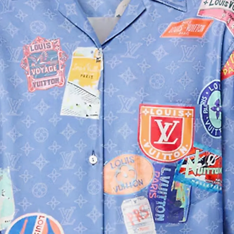 LOUIS VUITTON Mahina Patch Short Sleeved Shirt-4