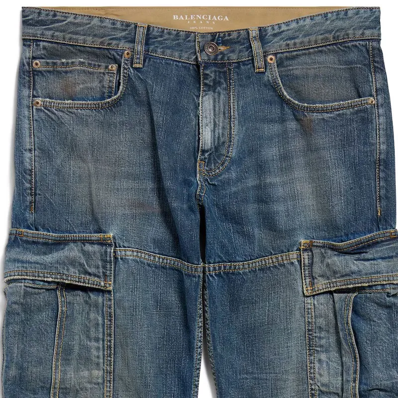 Balenciaga Jeans Regular Fit Women's Blue-2