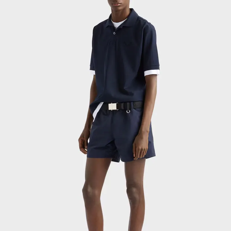 PRADA Polo Shirts Men Blue-3