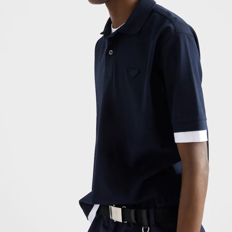 PRADA Polo Shirts Men Blue-4