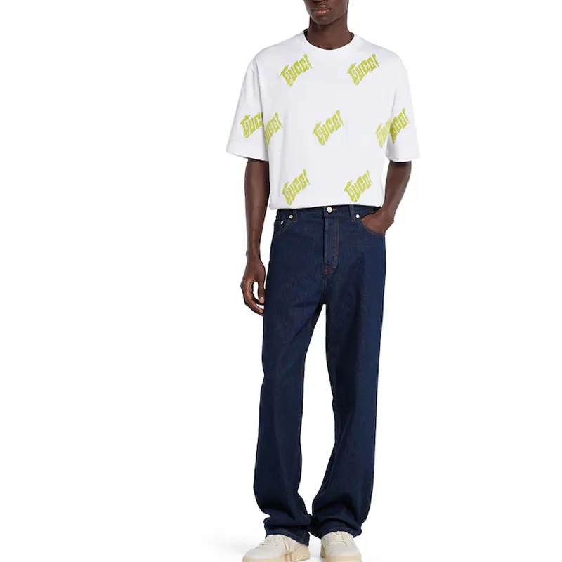 GUCCI FW25 T Shirt Men's White Green-3