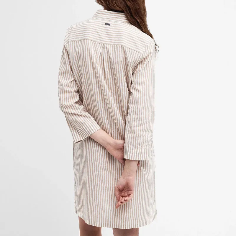 BARBOUR Long Sleeved Dress Women's Brown-2