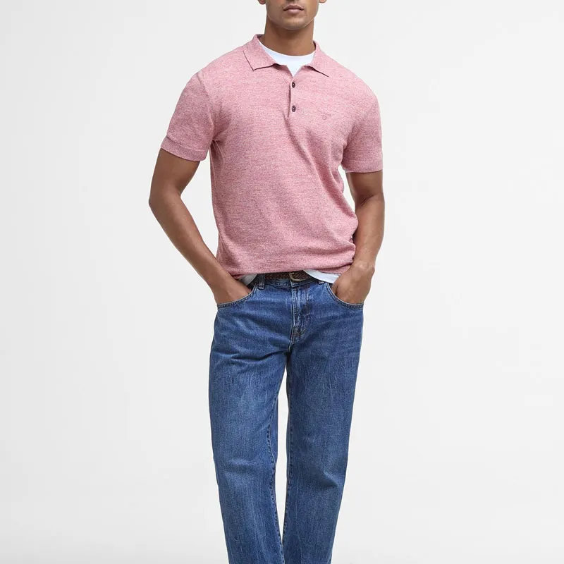 BARBOUR Polo Shirts Men Pink-3
