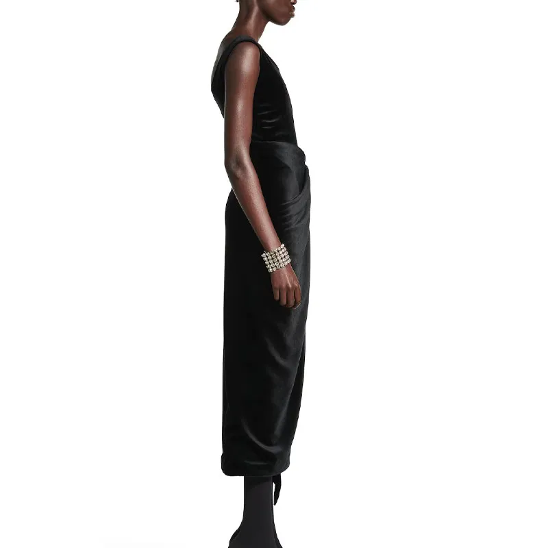 Balenciaga Tank Top Slim Fit Women's Black-4