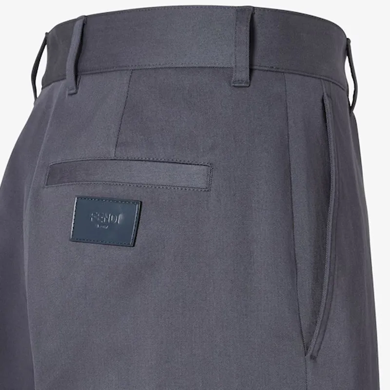 FENDI SS25 Casual Pants Men's Blue-3